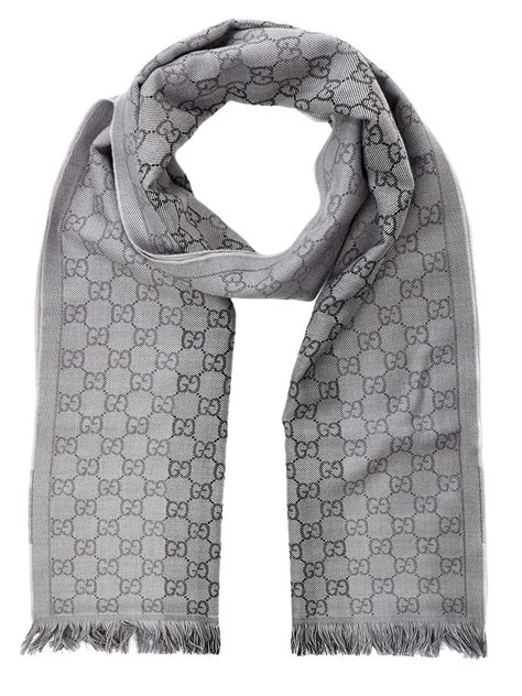 light grey gucci scarf